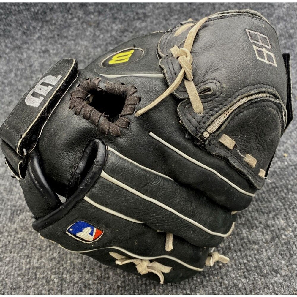 Wilson A0427 ZS10-MLB 10" Youth Baseball Glove Black Right Hand Throw Pocket